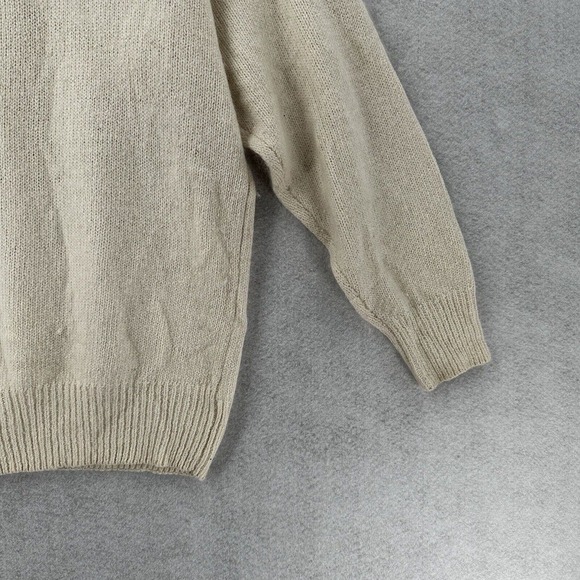 Diffusion Sweater Womens MED Ivory Southwestern Fair Isle Angora Silk Turtleneck - Picture 9 of 14